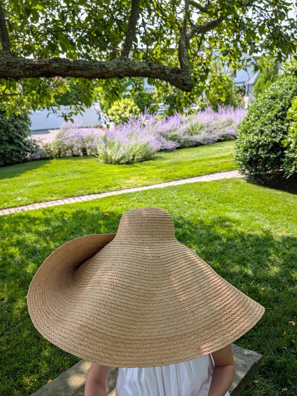 Jacquemus Large Valensole Le Grand Chapeau natural tan raffia 12” wide brim hat